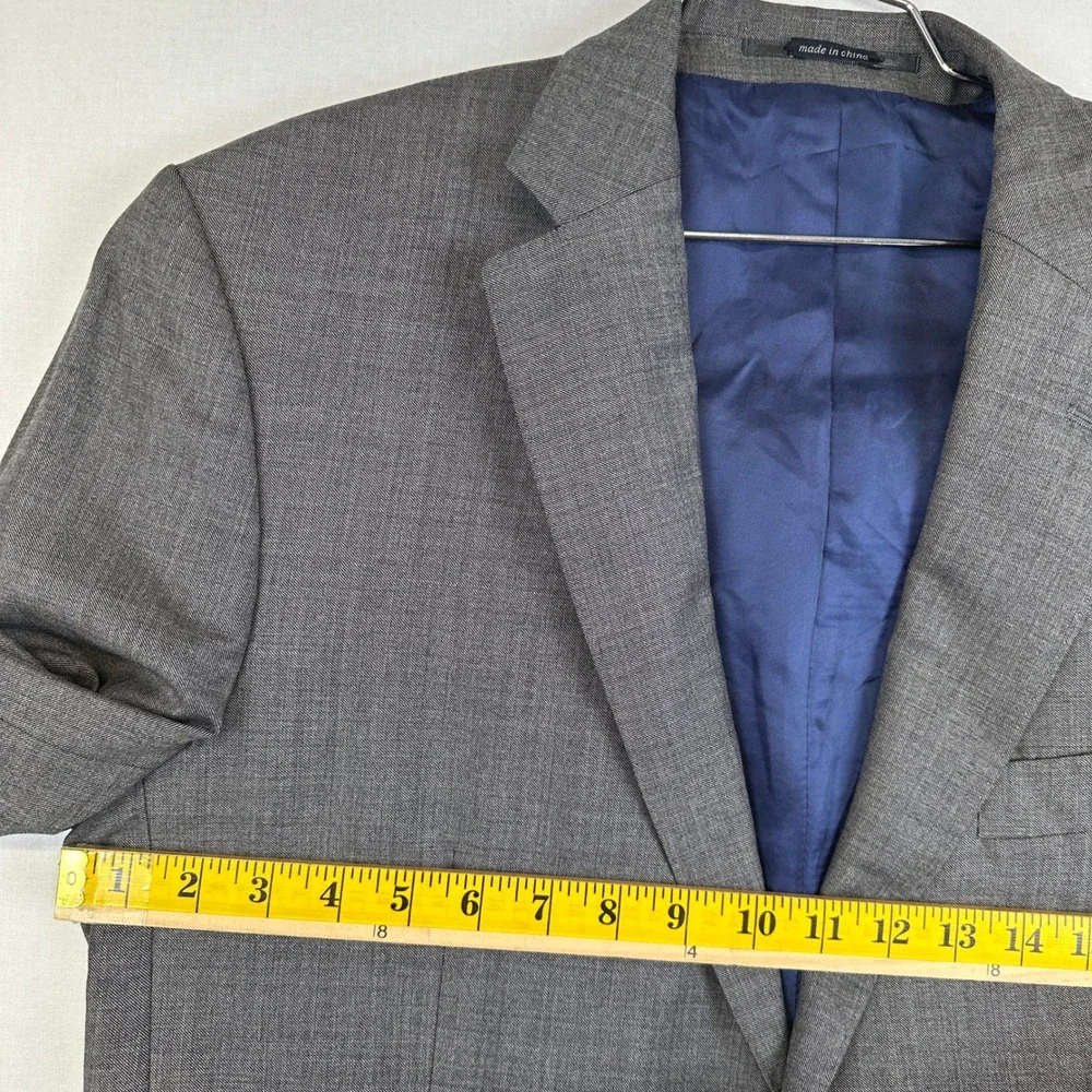 Suitsupply Pure Wool Super 110s Sport Coat Gray Blue‎ Lined EU 54 / 44R